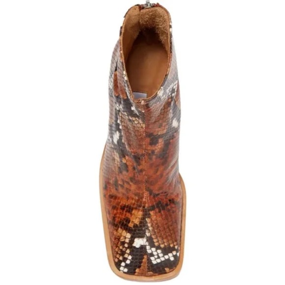 Miista Ivy Snake Embossed Bootie - Picture 3 of 8